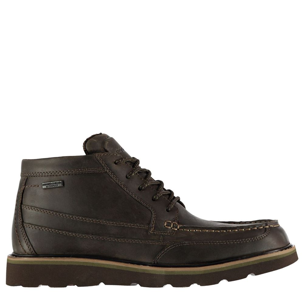 Rockport Moc - Mens Chukka Boots - Dark Brown - NZ (XUI-085476)